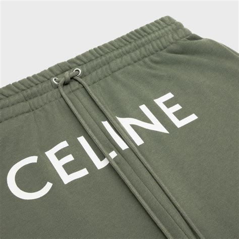 celine tracky|CELINE TRACK PANTS IN COTTON FLEECE.